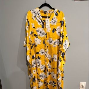 Yellow Lounge Caftan 💛🤍